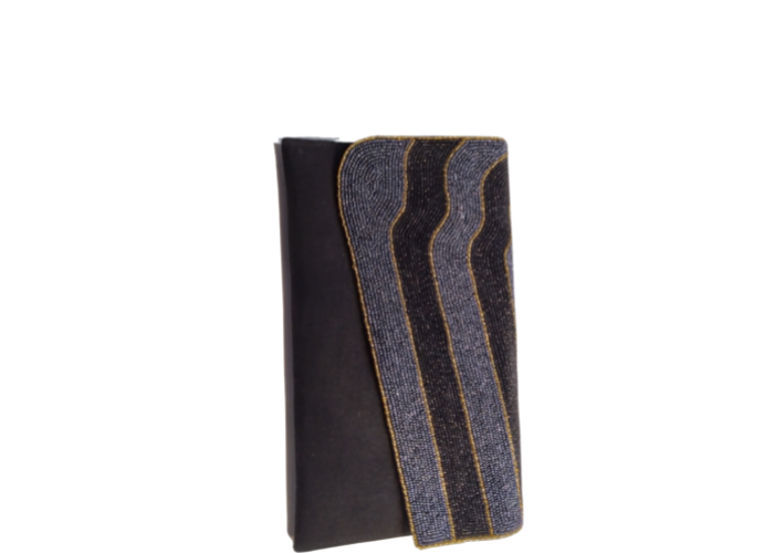 Handmade Women Envelope Clutch Purse with Cover made of beads