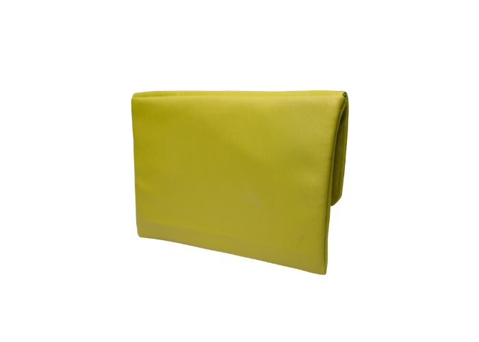 Yellow Handmade Women Clutch Purse Leather Envelop